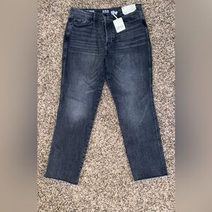 A.n.a Women's Denim Jeans Grey High Rise Button Fly Size 10